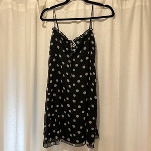 Polka dot mini dress (small)
